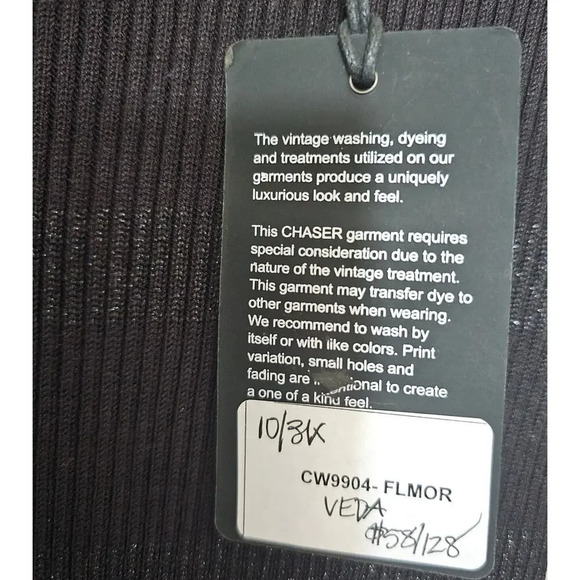 NWT Chaser Veda Fillmore Stripe Midi Dress Small Bodycon Black Silver Heavy - Picture 8 of 9